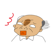 Japanese Bald old man sticker #1259984