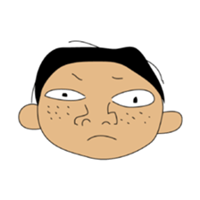 Japanese Bald old man sticker #1259994