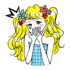 sweet girl sticker #1260053