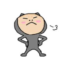 black cat Matsu sticker #1261084