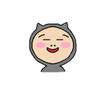 black cat Matsu sticker #1261087