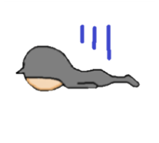 black cat Matsu sticker #1261116