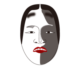 "NO-MEN" of Japanese traditional arts sticker #1261447
