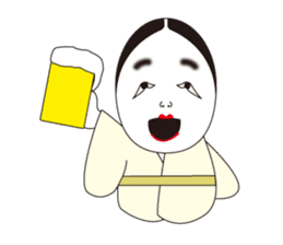 "NO-MEN" of Japanese traditional arts sticker #1261448