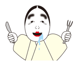 "NO-MEN" of Japanese traditional arts sticker #1261452