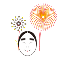 "NO-MEN" of Japanese traditional arts sticker #1261458