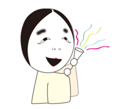 "NO-MEN" of Japanese traditional arts sticker #1261459