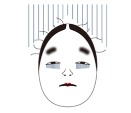 "NO-MEN" of Japanese traditional arts sticker #1261465