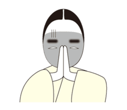 "NO-MEN" of Japanese traditional arts sticker #1261473