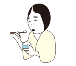 "NO-MEN" of Japanese traditional arts sticker #1261476