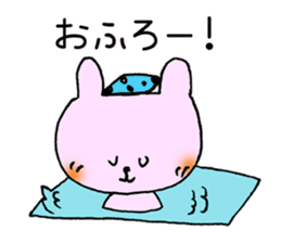 kawaii bear and rabbit sticker #1261557