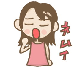 Girls only stamp sticker #1261694