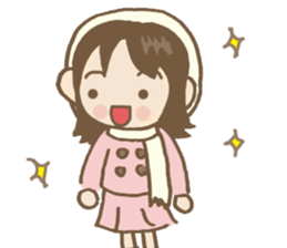 Girls only stamp sticker #1261700