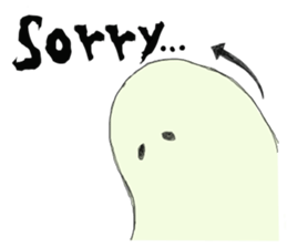 Ghosts and lovely black cat sticker #1262689