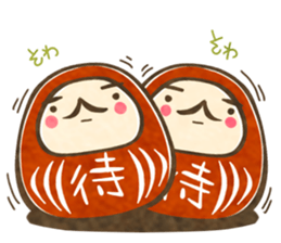 strange daruma sticker #1262741