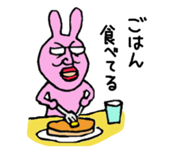 a middle-aged rabbit sticker #1262816