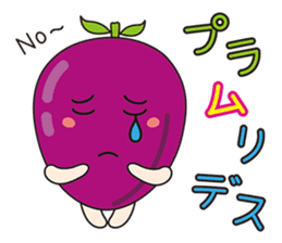 FRUITS AND VEGETABLES WORD CHAIN sticker #1263000