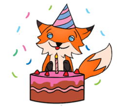 Cute Little Fox sticker #1263162