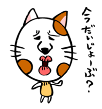 Conversation of cute cat sticker #1263657