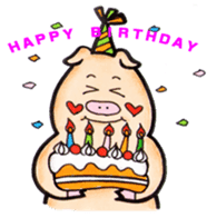 The Kansai dialect stickers of easy pigs sticker #1264217