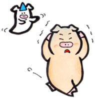 The Kansai dialect stickers of easy pigs sticker #1264229