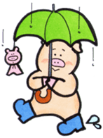 The Kansai dialect stickers of easy pigs sticker #1264237