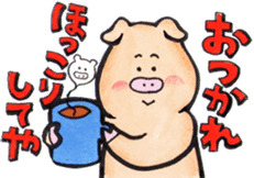 The Kansai dialect stickers of easy pigs sticker #1264238