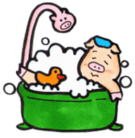 The Kansai dialect stickers of easy pigs sticker #1264241