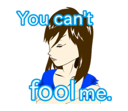 Determinedly Wicked Girl sticker Eng.ver sticker #1264490