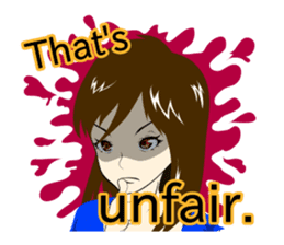 Determinedly Wicked Girl sticker Eng.ver sticker #1264495