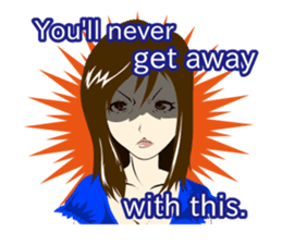 Determinedly Wicked Girl sticker Eng.ver sticker #1264497