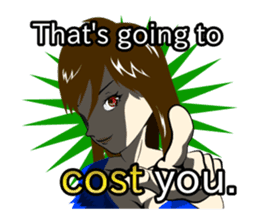 Determinedly Wicked Girl sticker Eng.ver sticker #1264499