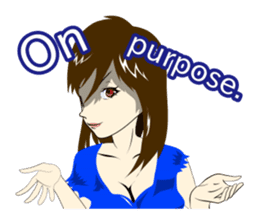 Determinedly Wicked Girl sticker Eng.ver sticker #1264501