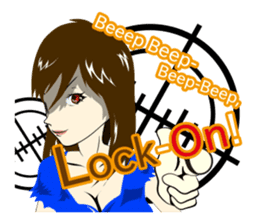 Determinedly Wicked Girl sticker Eng.ver sticker #1264507