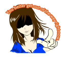 Determinedly Wicked Girl sticker Eng.ver sticker #1264522