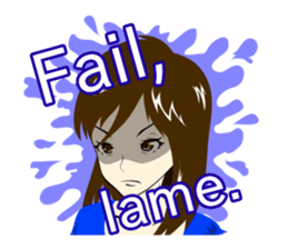 Determinedly Wicked Girl sticker Eng.ver sticker #1264526