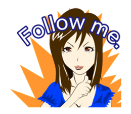 Determinedly Wicked Girl sticker Eng.ver sticker #1264528