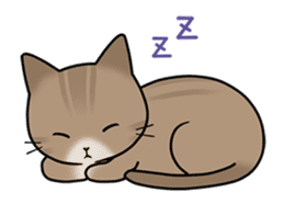 "Marie" of chipmunk,"Sima" of cat sticker #1264541