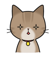 "Marie" of chipmunk,"Sima" of cat sticker #1264543
