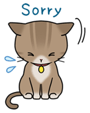 "Marie" of chipmunk,"Sima" of cat sticker #1264560