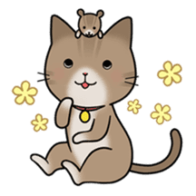 "Marie" of chipmunk,"Sima" of cat sticker #1264564