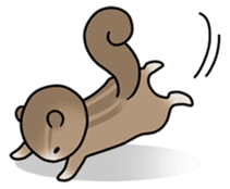 "Marie" of chipmunk,"Sima" of cat sticker #1264568