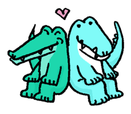 Funny crocodile "wanizale" sticker #1264980