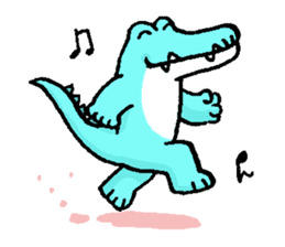 Funny crocodile "wanizale" sticker #1264995