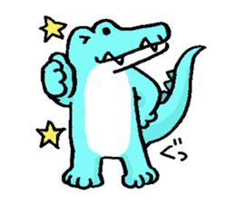 Funny crocodile "wanizale" sticker #1264998