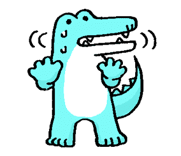 Funny crocodile "wanizale" sticker #1265002