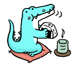 Funny crocodile "wanizale" sticker #1265007