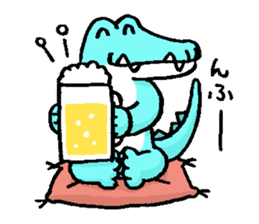 Funny crocodile "wanizale" sticker #1265008