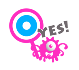 Pleasant chattering monster sticker #1265351