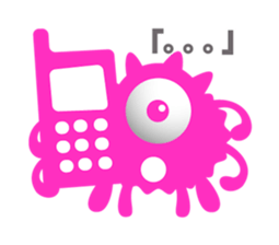 Pleasant chattering monster sticker #1265362